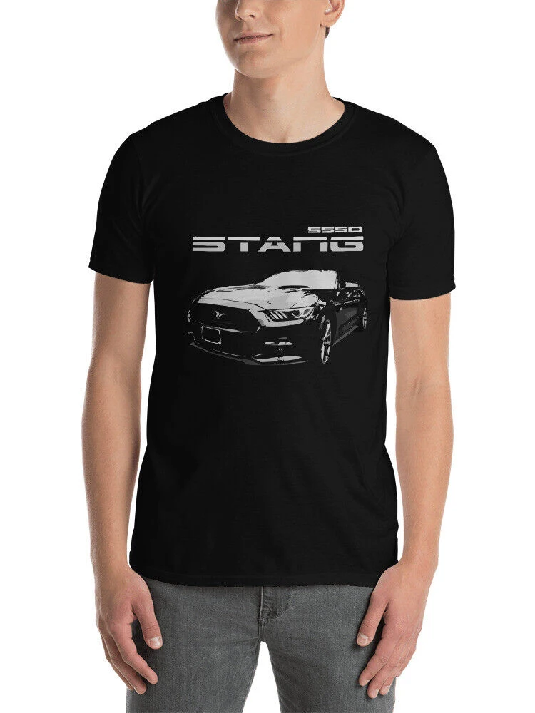 S550 Mustang Muscle Car T-Shirt New 100% Cotton Short Sleeve O-Neck Casual Mens T-shirt Streetwear