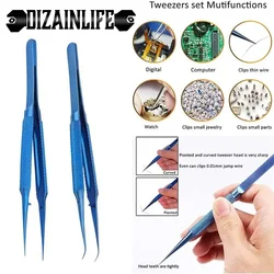 Titanium Alloy Tweezers Professional Maintenance Tool 0.15mm Edge Precision Fingerprint Tweezers Apple Main Board Copper Wire