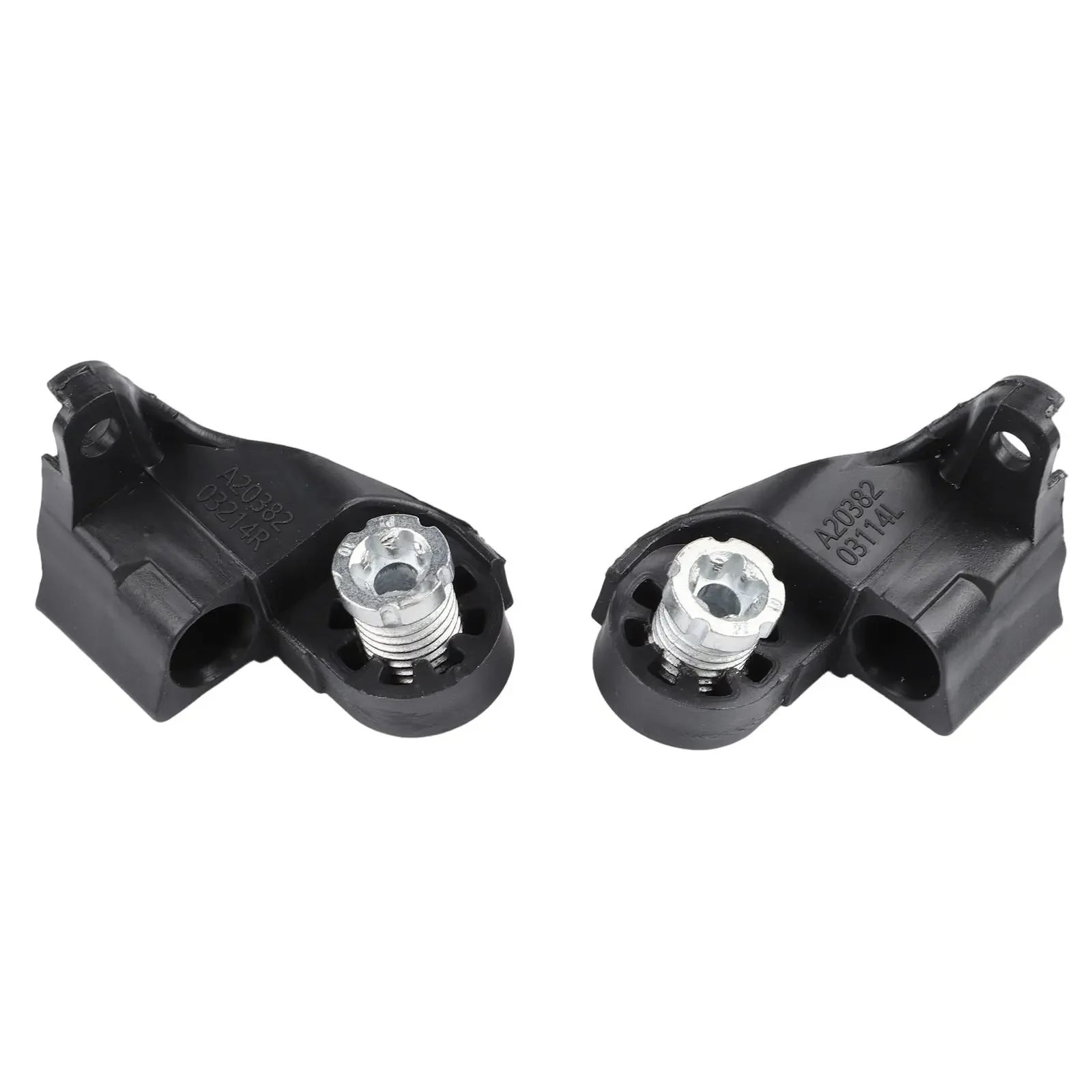 

Front Pair Headlight Repair Bracket For Mercedes C Class For W203 Front Bumper Mount A2038203114 A2038203214 ABS Black