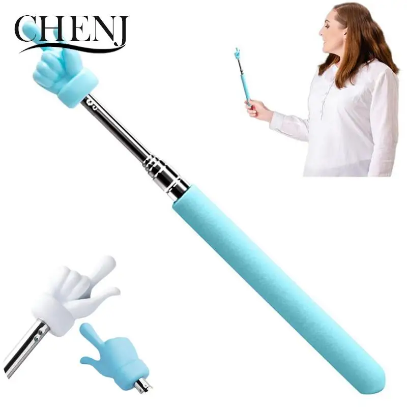 Ponteiro telescópico retrátil do professor, Teaching Stick for Classroom, Ponteiro de mão