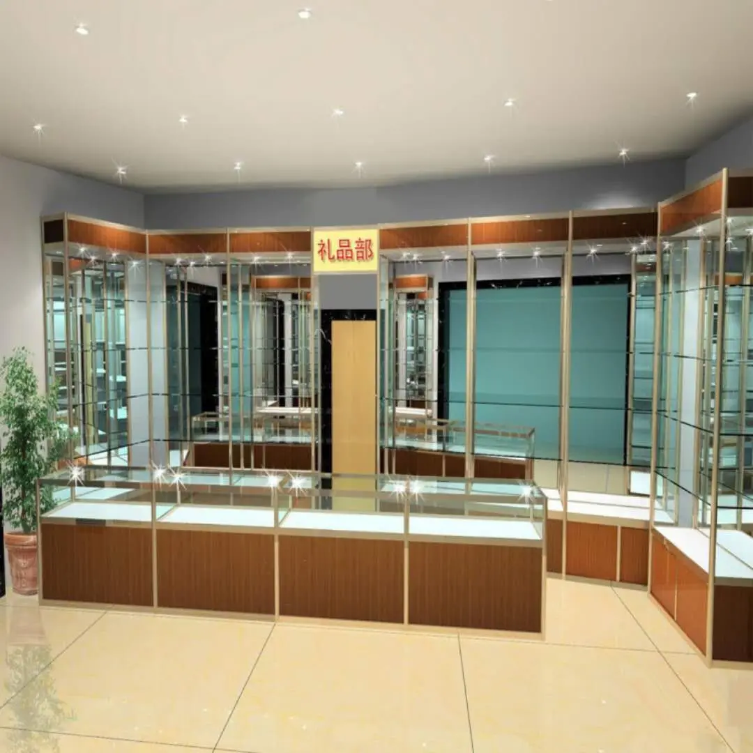 Jewelry Cabinet Tobacco and Wine Cabinet Points Exchange Prize Glass Display Cabinet