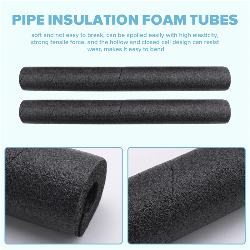 

AC88-Pipe Insulation Foam Tube Foam Pipe Covers Foam Pipe Soft Foam Tubing Insulation Wrap Spiral Basement Pole Cover Protector