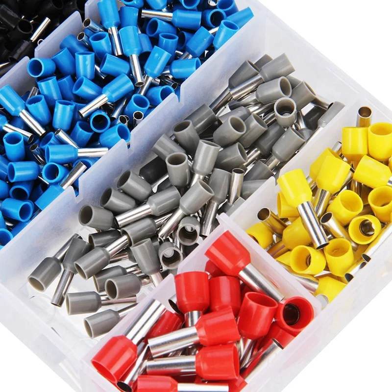 Insulated End Set 1200PCS Assortment Ferrule Wire Connector Kit Insulated Cord Pin End