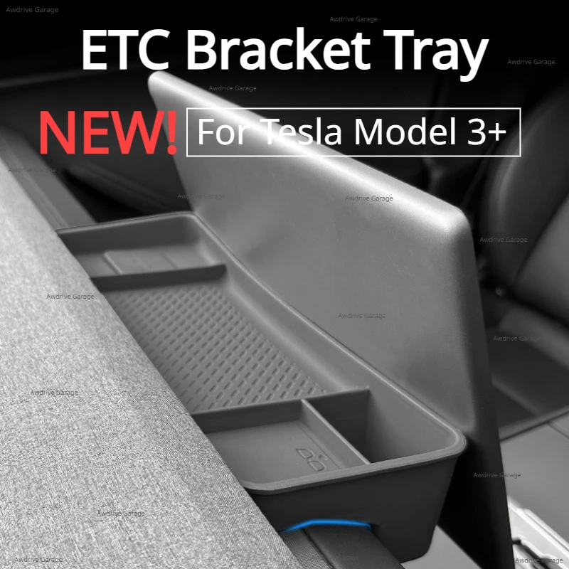 

ETC Bracket Tray for Tesla Model 3+ Screen Rear Storage Box Instrument Panel ETC Bracket New Model3 Highland 2024 Accessories