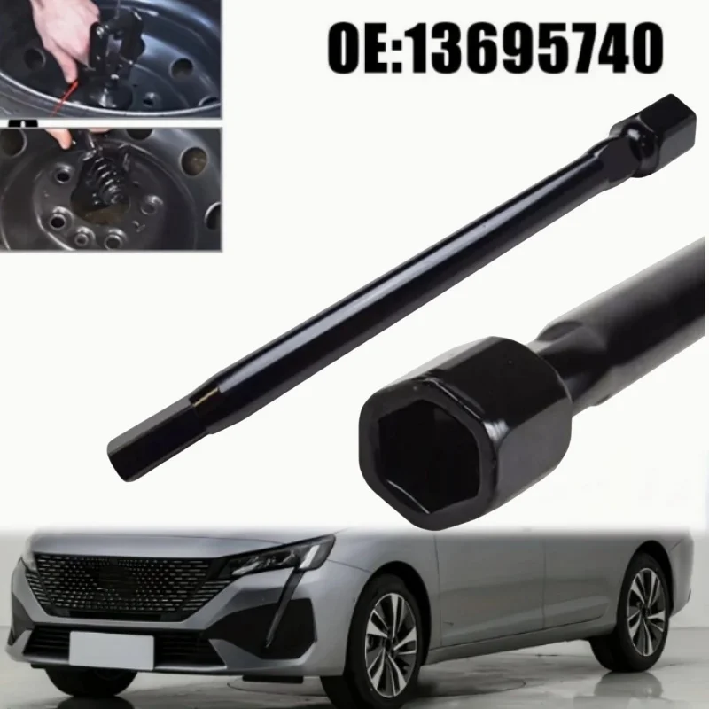 

Iron Black Spare Wheel Winch Tools Fit For Fiat Ducato Citroen Relay Peugeot Boxer OEM Number 1369574080 Car Disassembly Tool