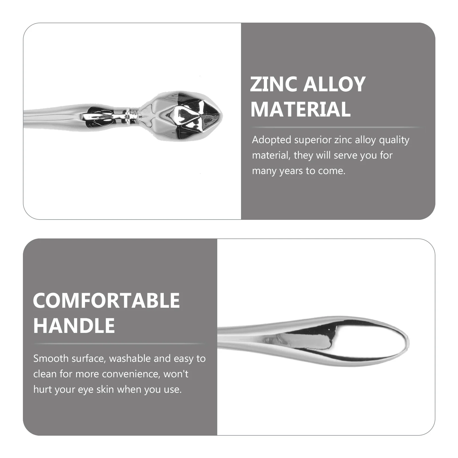 

2pcs Massaging Rods Zinc Alloy Portable Cream Applicator For Under Eye Puffiness Eye Beauty Massager Tool Skincare Instrument