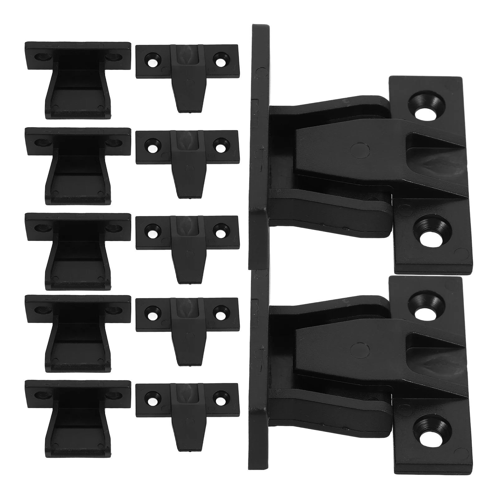 

12 Set Snap Connector Drawer Front Mounting Clip Accessories Cabinet Partition Plastic Assembled Bracket Clips for Panel Catch