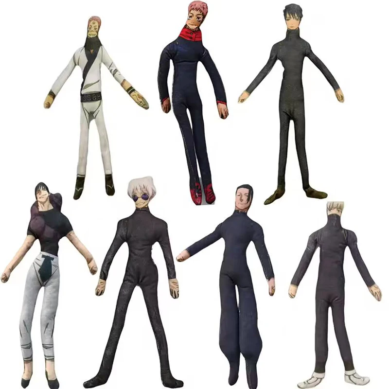 أنيمي Jujutsu Gojo Satoru Itadori يوجي تأثيري دمية أفخم محشوة الشكل الدمى الديكور مجردة الحركة المشتركة للجنسين الهدايا