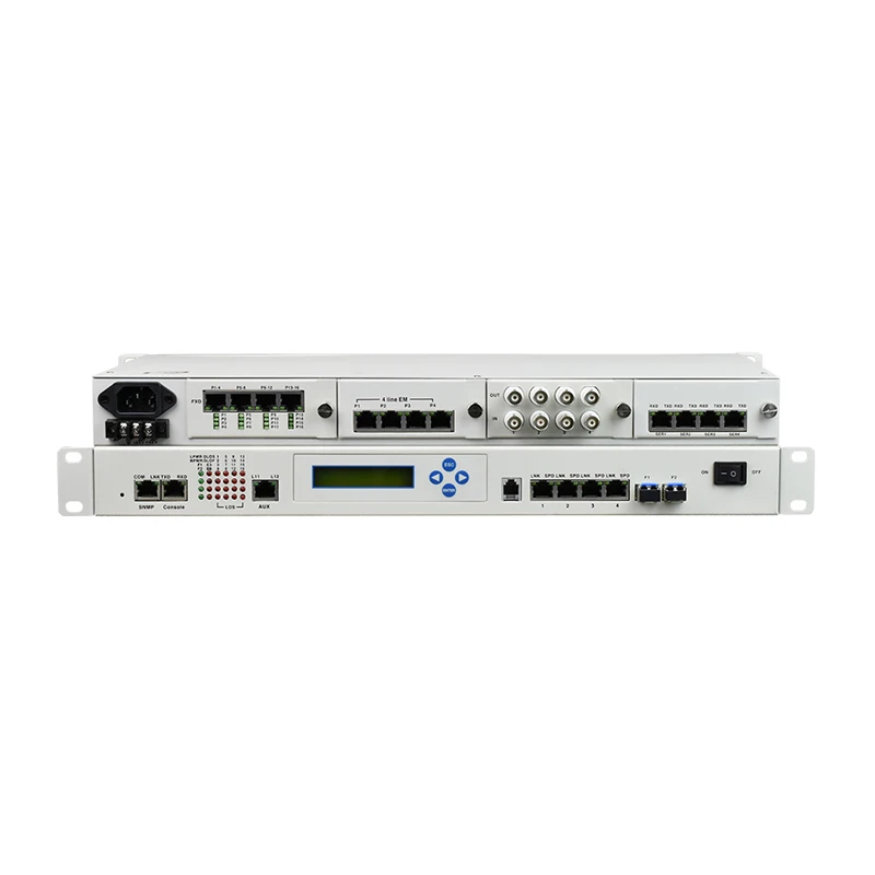Multi-service PDH Multiplexer 16E1 4FE 32FXOFXS 2Data 8V.35 over Fiber Optical PDH Mux