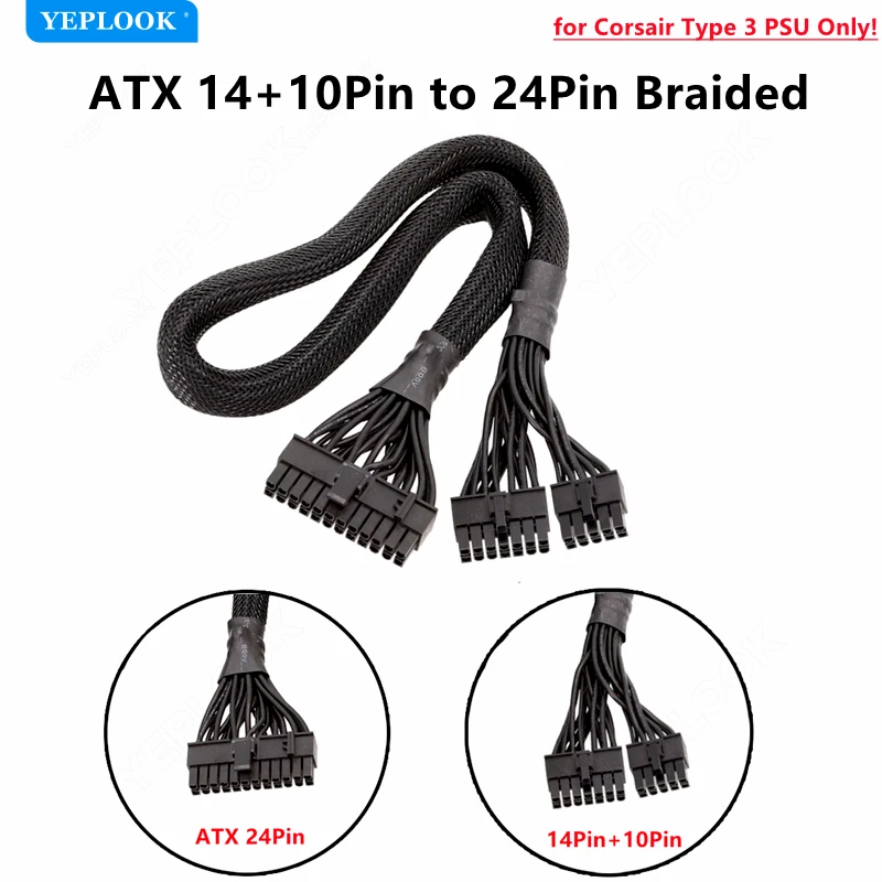 Original Corsair AX1500i AX1200i AX860i AX760i Modular Power Cable, PCIe 8Pin 6+2Pin, CPU 4+4Pin, HDD SSD SATA Molex, ATX 24Pin