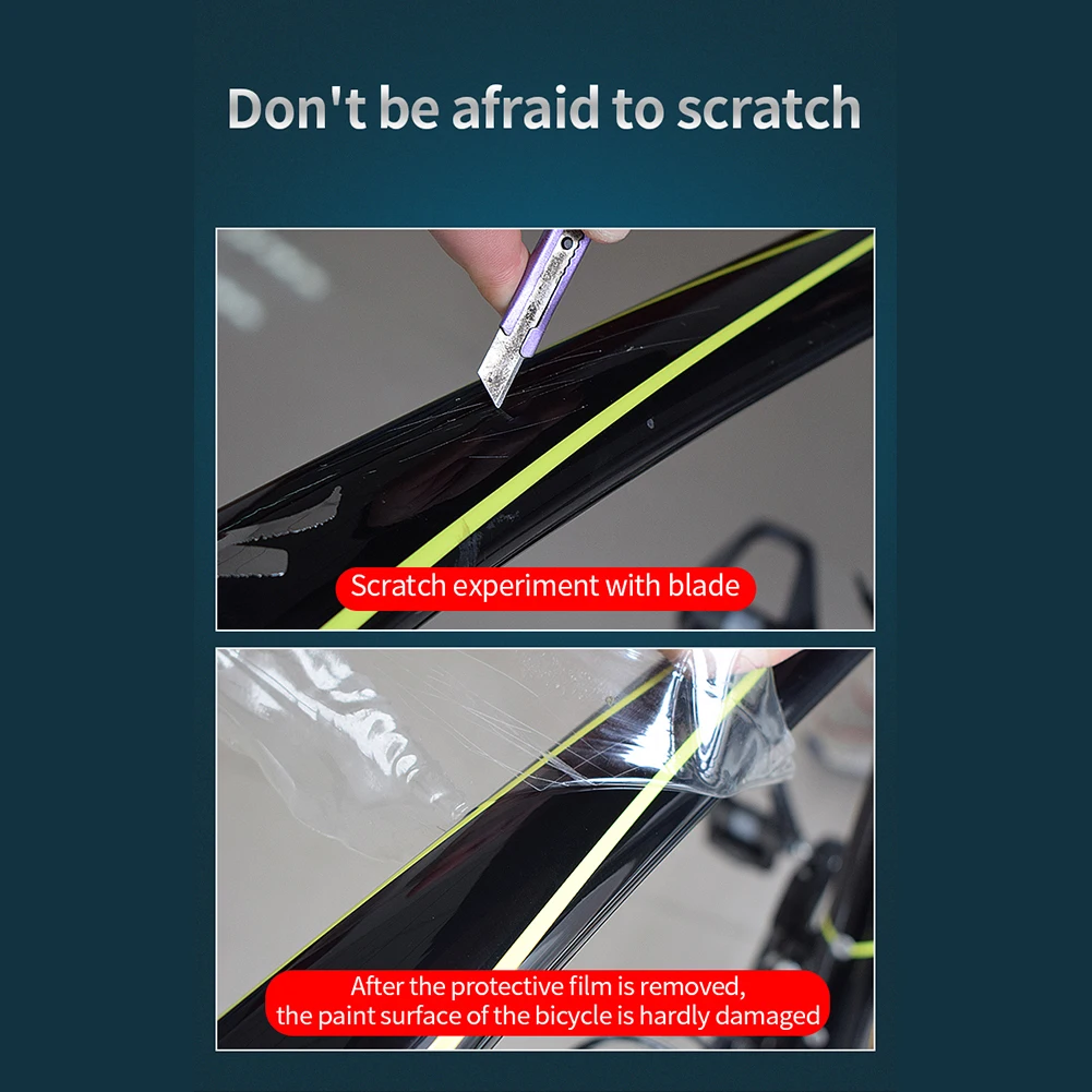 Flexible TPH Bicycle Protective Film for Road Bike MTB Bike Paint Frame Protection Scratch Resistant Sticker