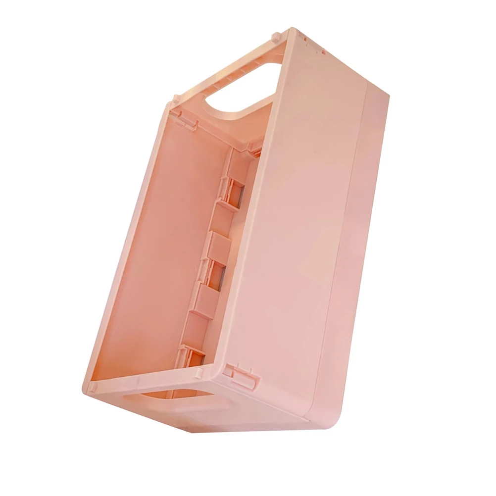 

Books and Papers Storage Box Foldable Stackable Basket Desk Bookshelf Desktop Container Office