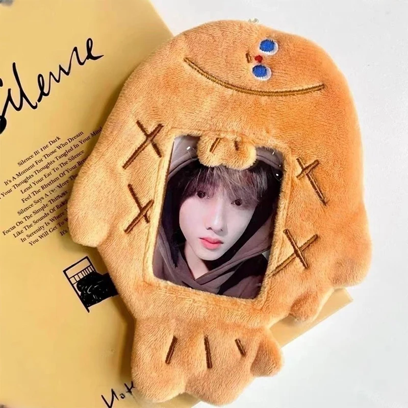 Korean Style Wing Demon Plush Photocard Holder Cute Card Set For Girls Students Love Idol Photo Display Hanging Picture Sleeves