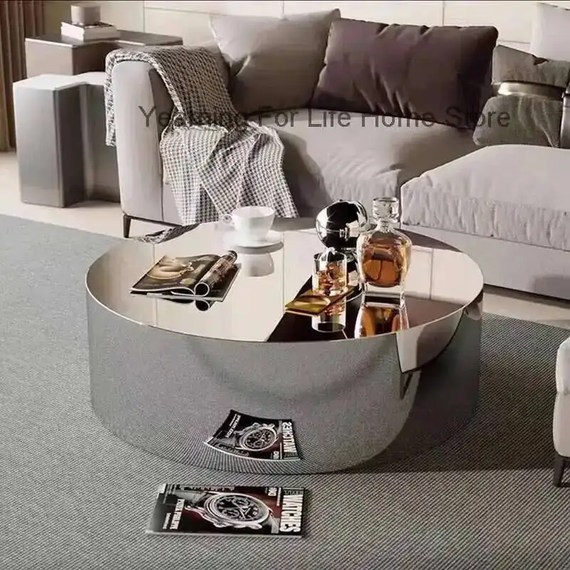 

Table Unique Metal Aesthetic Industrial Minimalist Coffee Designer Side Table Modern Luxury Mesa Auxiliar Postmodern Furniture