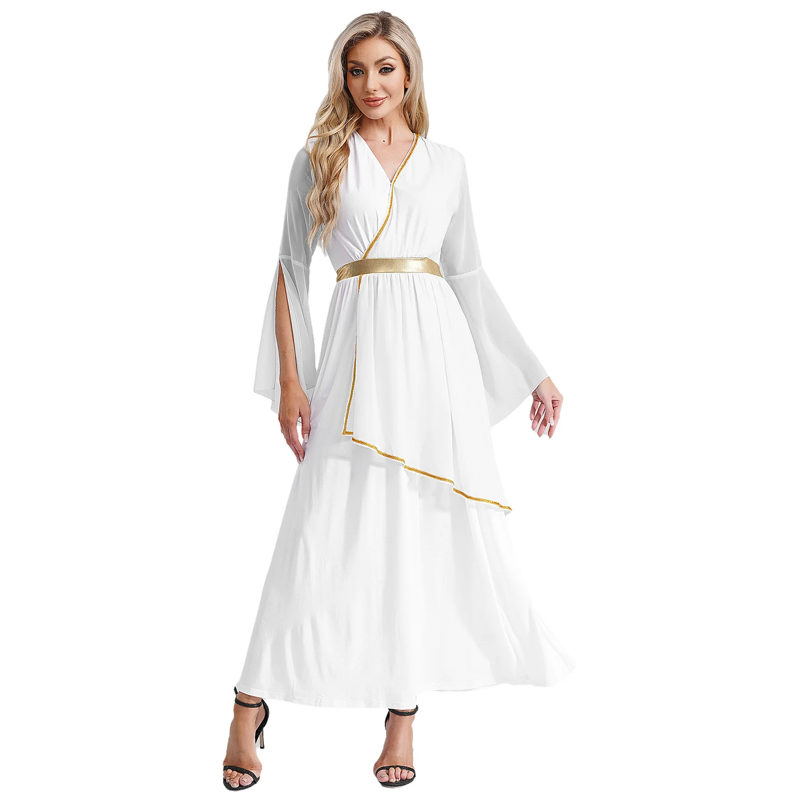 كرنفال الملكة الرومانية القديمة الأميرة توغا فستان الأداء ثوب غنائي تول الأميرة فستان لجميع القديسين فستان بتصميم حالم