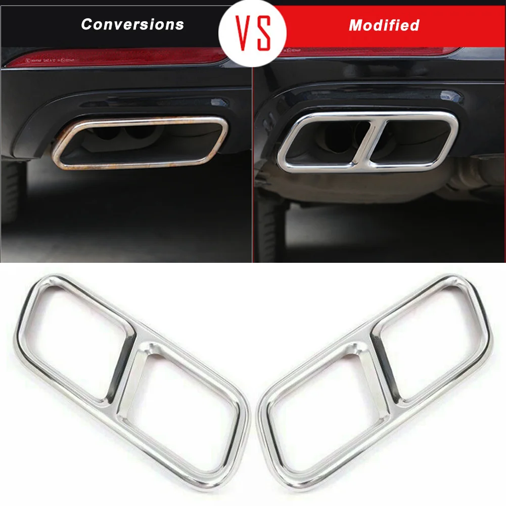 

Chrome Steel Car Exhaust Trims For Mercedes Benz S-Class W222 S350 S400 S500 2010 2011 2012 2013 2014 2015 2016 2017