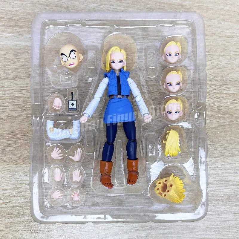 Dragon Ball Z Figure SHF Android 18 Action Figures 13cm Anime PVC