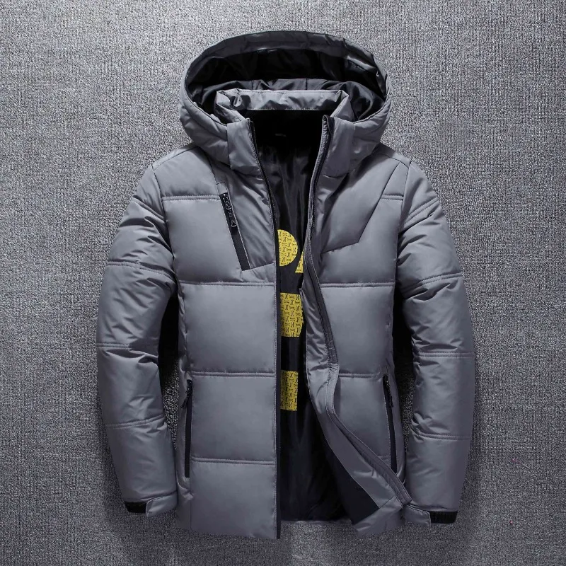 Chaqueta de plumón para hombre, abrigo corto y suelto, Parkas deportivas gruesas y cálidas, gorra desmontable, tendencia de invierno, novedad de 2023