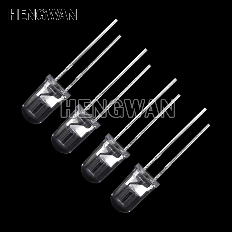 50pcs F5 5mm Flash Red Blue Bi-Color Light Emitting Diode Automatic Flashing LED Flash Control Blinking 5 mm DIY