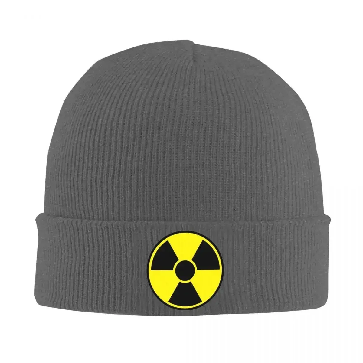 New Radioactive Sign Knitted Hat Beanies Autumn Winter Hats Warm Fashion Caps Men Women