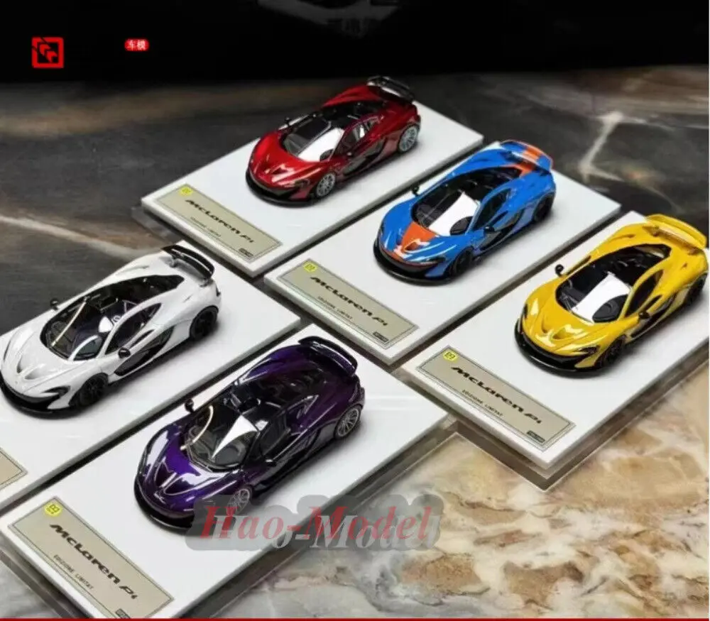 DMH 1/64 For McLaren P1 Limited Supercar Car Model Resin Diecast Simulation Toys Boys Birthday Gifts Hobby Display Collection