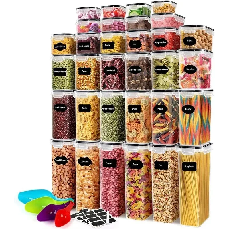 

68 PCS Airtight Food Storage Containers With Lids BPA Free,Cereal Containers Storage for Kitchen Pantry Organization and Storage