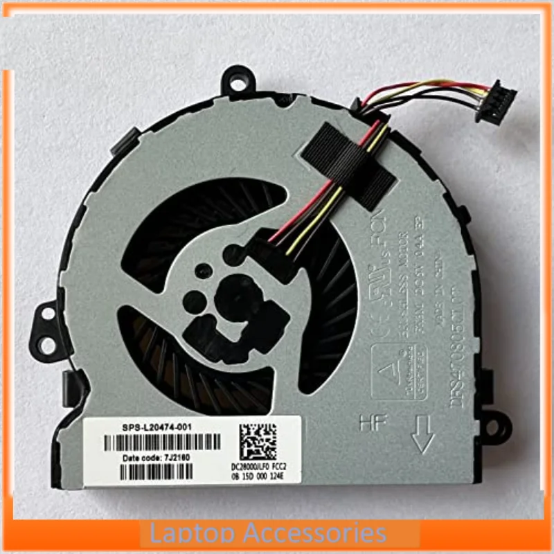 Ventilador de Nueva CPU para HP 15DA 15DB 15-DA 15-DB 15-DR 15Q-DX 15T-DS 15-DB0011DX TPN-C136 TPN-C129 TPN-C130 L20474-001 DFS470805CLOT