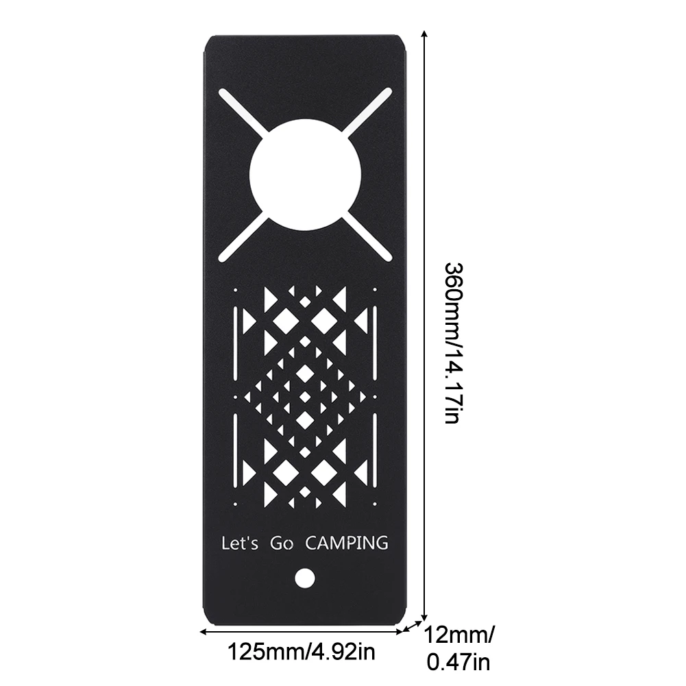 Camping IGT Table Board Kitchen Stainless Steel Table Board Camping Equipment Storage Bag Included for SOTO Spider Stove