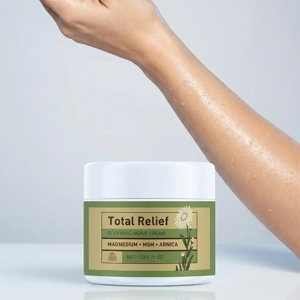 Magnesium Body Cream for Muscle Tension Relief Soothing Plant Essence Massage Cream Deep Relaxing for Neck Back Legs 100g
