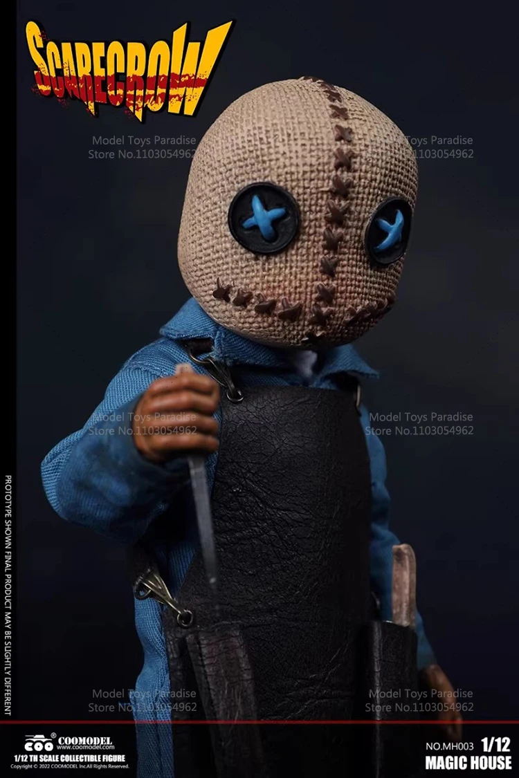 COOMODEL 1/12 تحصيل اللعب القش اليقطين رجل المقصورة السحرية سلسلة هالوين الجندي 6 بوصة عمل نموذج لجسم المشجعين الهدايا