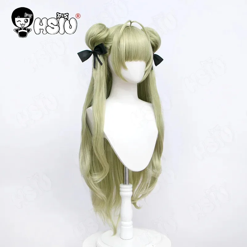 NIKKE The Goddess of Victory Cosplay Soda Cosplay Wig HSIU 90CM Soda green double ponytail long hair Synthetic Wig Soda Wig