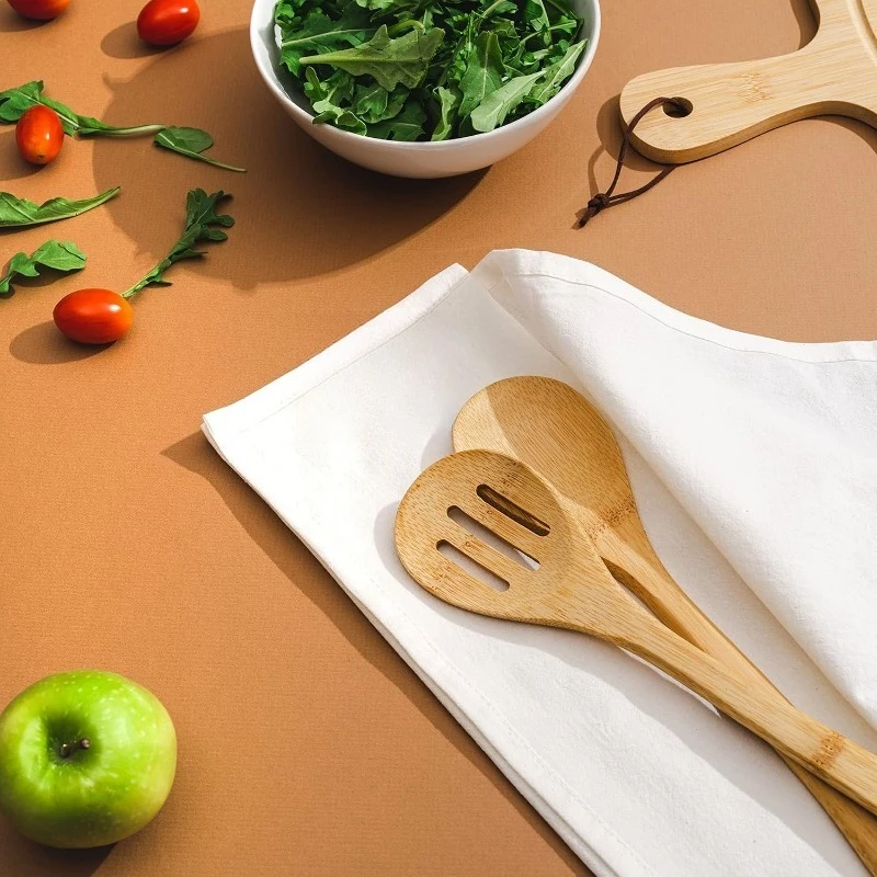 Serviettes de cuisine à sac à farine en gros – Paquet de 50, serviettes à farine en vrac 100% coton non blanchies, entièrement naturelles – Sans toxiques et colorant-F