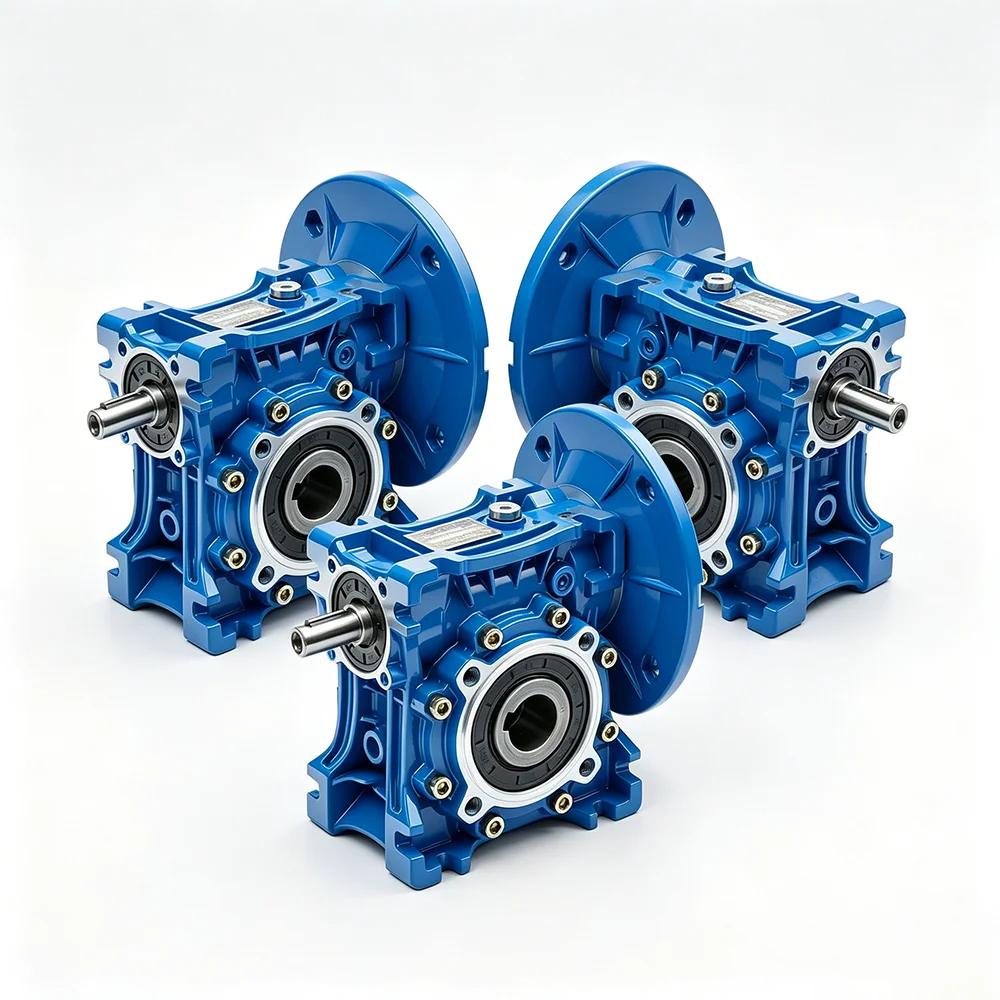 Customizable NMRV 30-150 Worm Gearbox 0.25-1.5kW RV Worm Gear Speed Reducer for Electric Motor