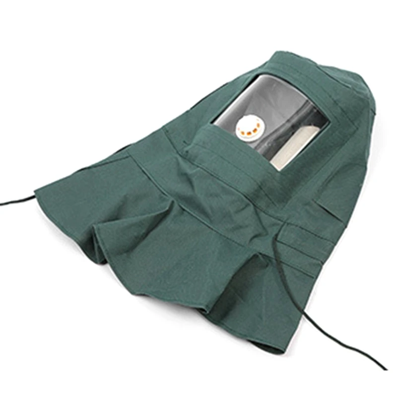 産業作業用防風サンドブラスト、研磨ヘルメット、耐衝撃研磨、サンドブラスト、キャンバスフード