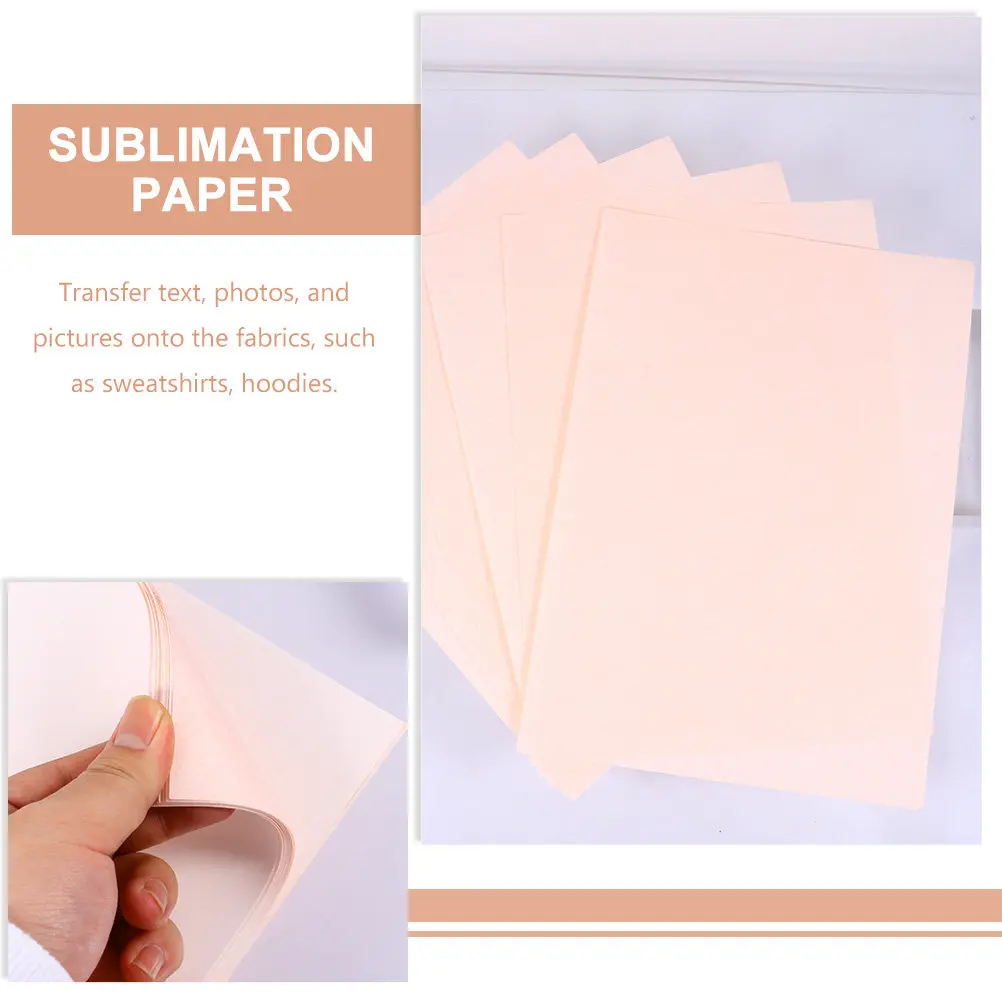 30Pcs A4 Heat Transfer Paper Inkjet Printable Iron on Transfer Paper for T Shirts Sweatshirts Hoodies DIY Clothing Sublimation