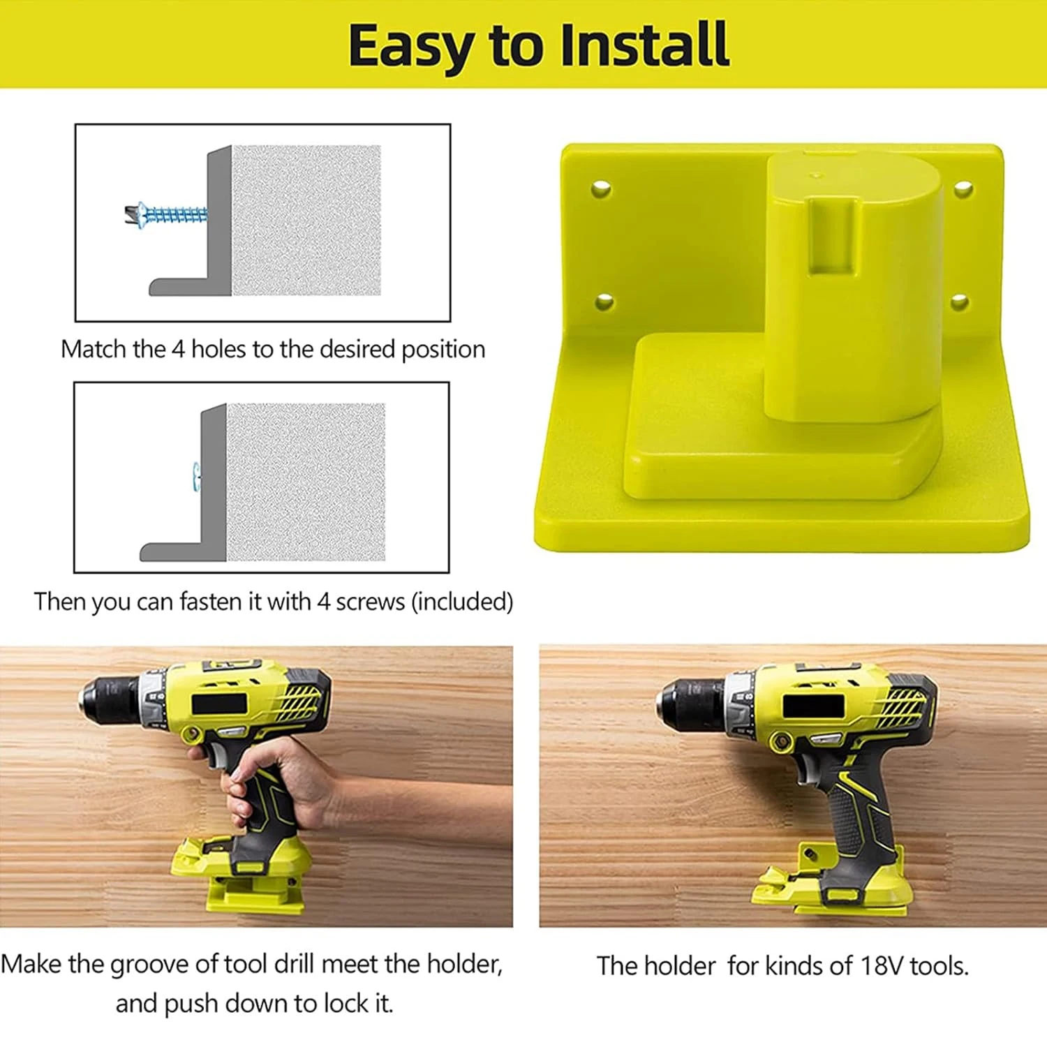 1-10 Pack Tool Drill Mount Hol - огляд і ціна Power Tools Ryobi