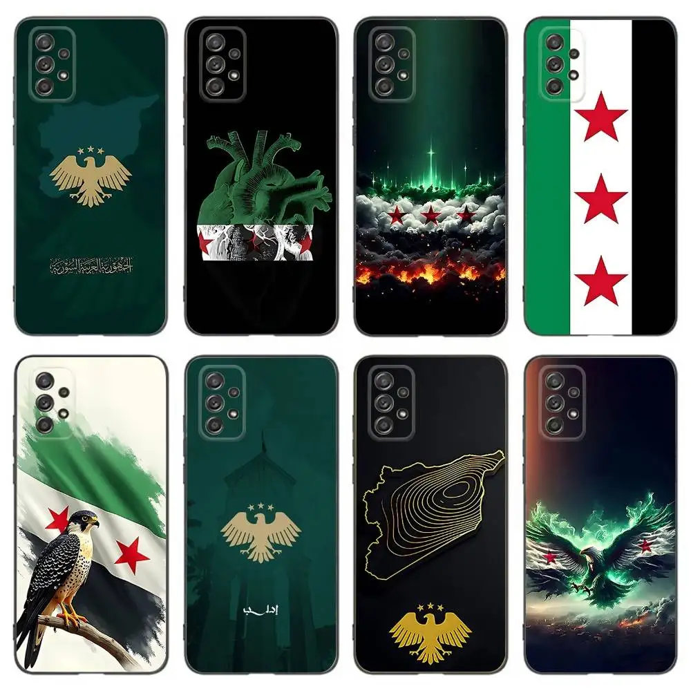 

Free S-Syrias Flag Phone Case For Samsung Galaxy A 91,80,73,72,53,52,51,22,5G,Plus,J,Note Soft Black Cover