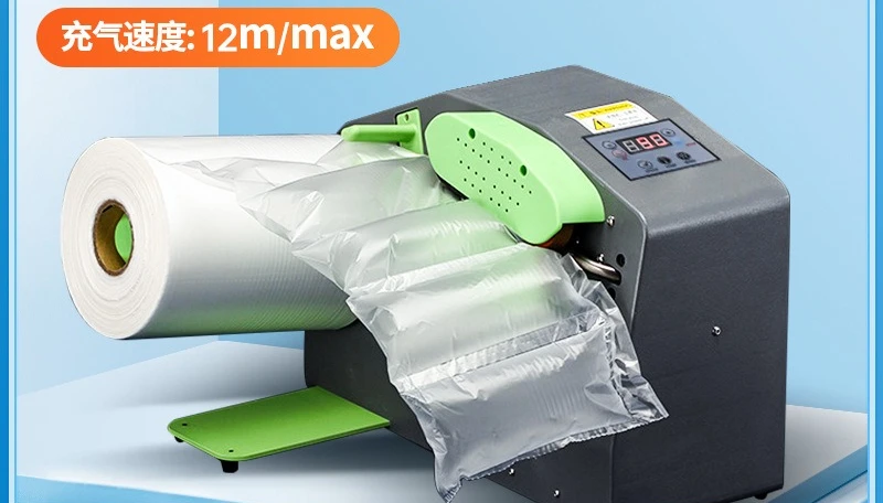 Transportation: shockproof bags, air bags, gourd membrane bubble pillows, inflation equipment, filling machines