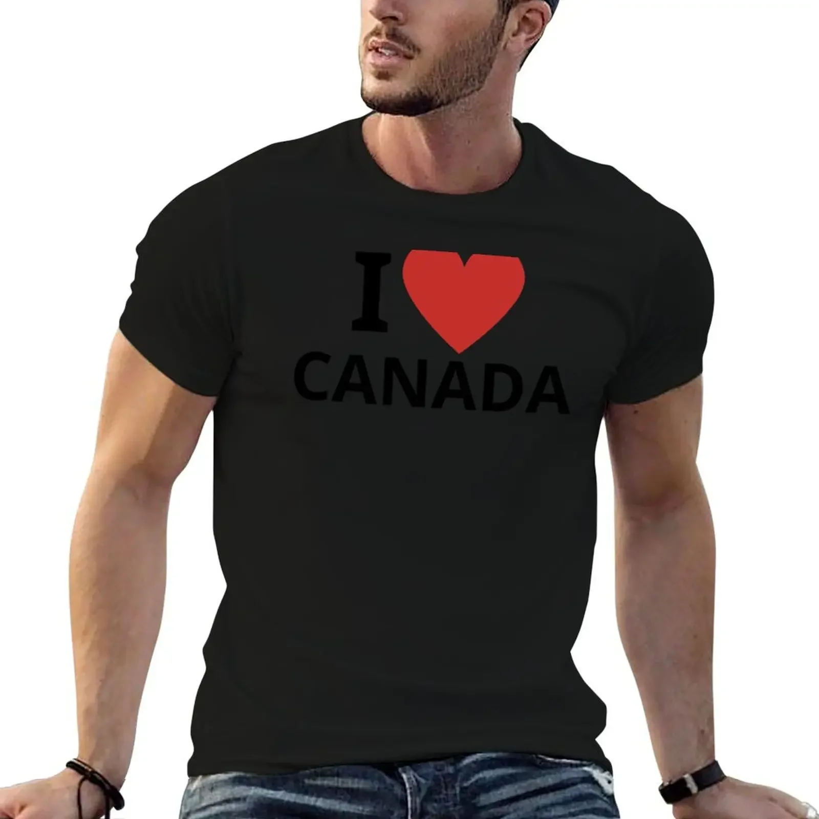 

I Love Canada T-Shirt kawaii clothes topping black t shirts for men