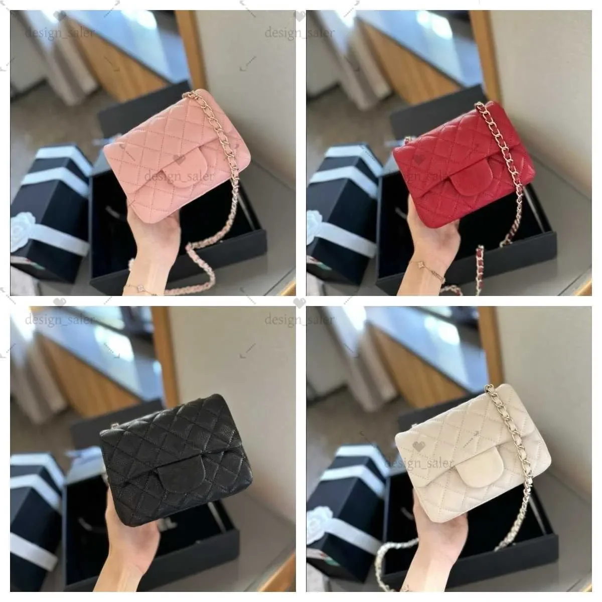 

Coin Purses Top designer wallet shoulder bag chain handbag wallets double letter solid buckle sheepskin caviar pattern luxury