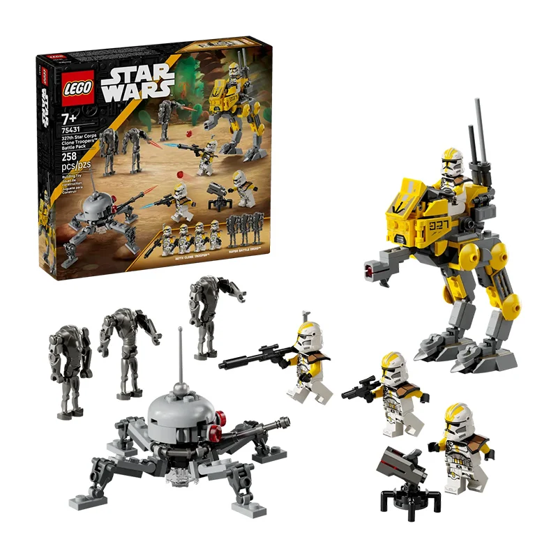 

Lego Star Wars August, новый продукт 75431, клон звездного легиона, солдаты для мальчиков и девочек, детские строительные блоки, игрушки