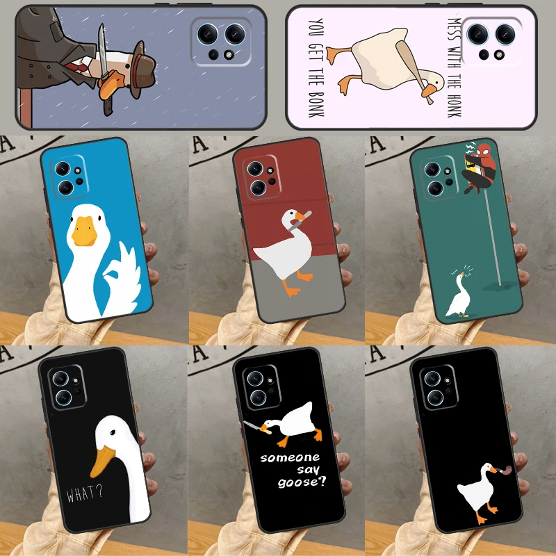 Cartoon Cute Goose For Xiaomi Redmi Note 12 Pro Note 8 9 10 11 Pro 8T 9S 10S 11S 12S 9A 9C 10A 10C 12C Case