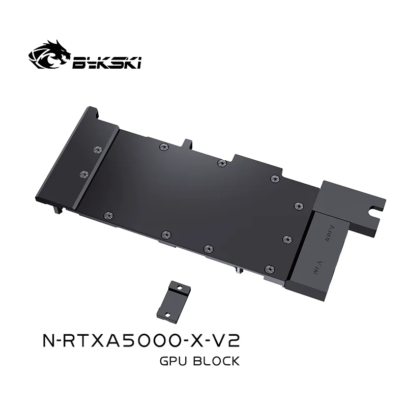 Bykski N-RTXA5000-X-V2 GPU Water Block , for Leadtek RTXA5000 Liquid Cooler Graphics Card Water Cooling Radiator/Dense Waterways