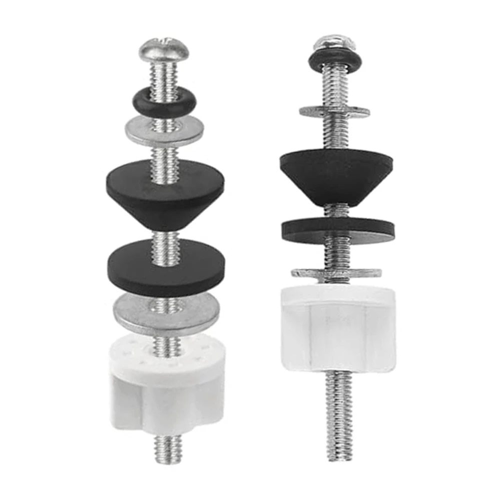 Heavy-Duty Toilet Seat Hinge Bolts Kit Bathroom Toilet Bolt Hinge Screw Retractable Toilet Cover Bolt Kit