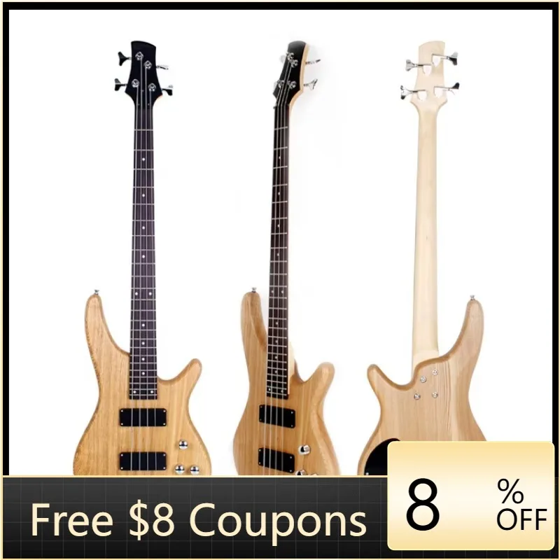 

STLF High-quality electric guitar bass with 4 strings, made of maple neck for the bass guitar, professional-grade guitar.