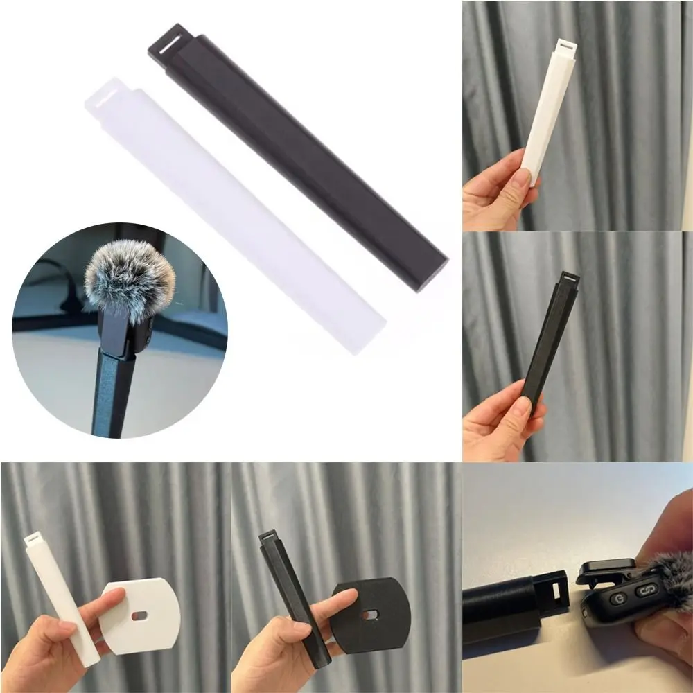 3D Printed Microphone Handheld Grip Optional Stand Base Black or White Microphone Recording Handle for DJI Mic Mini