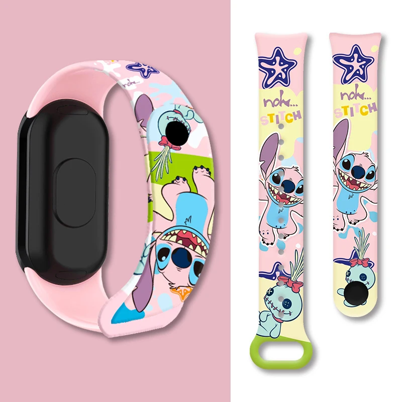 Disney Digital Kids\' Watches Anime Figures Stitch LED Luminous Watch Touch Waterproof Electronic Sports Watch Kids Birthday Gift