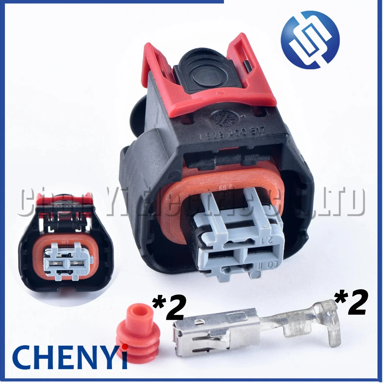 Conector automotriz de 2 pines enchufe del inyector de combustible enchufe del motor de la bomba de freno 1928405522   1928A00517 1 928 A00 517 Para Buick Opel