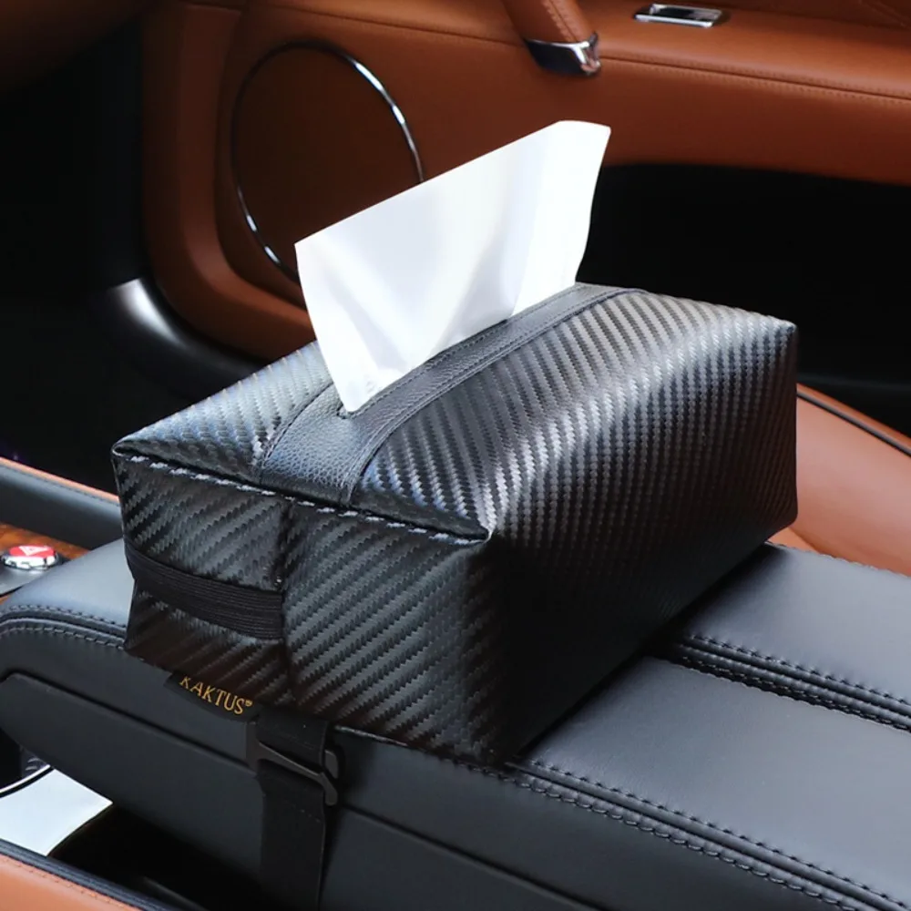 

Car Tissue Box Sunshade Seat Backrest Suspension Tissue Box Car Armrest Box Tissue Storage Box With Fix Strap Car Storage