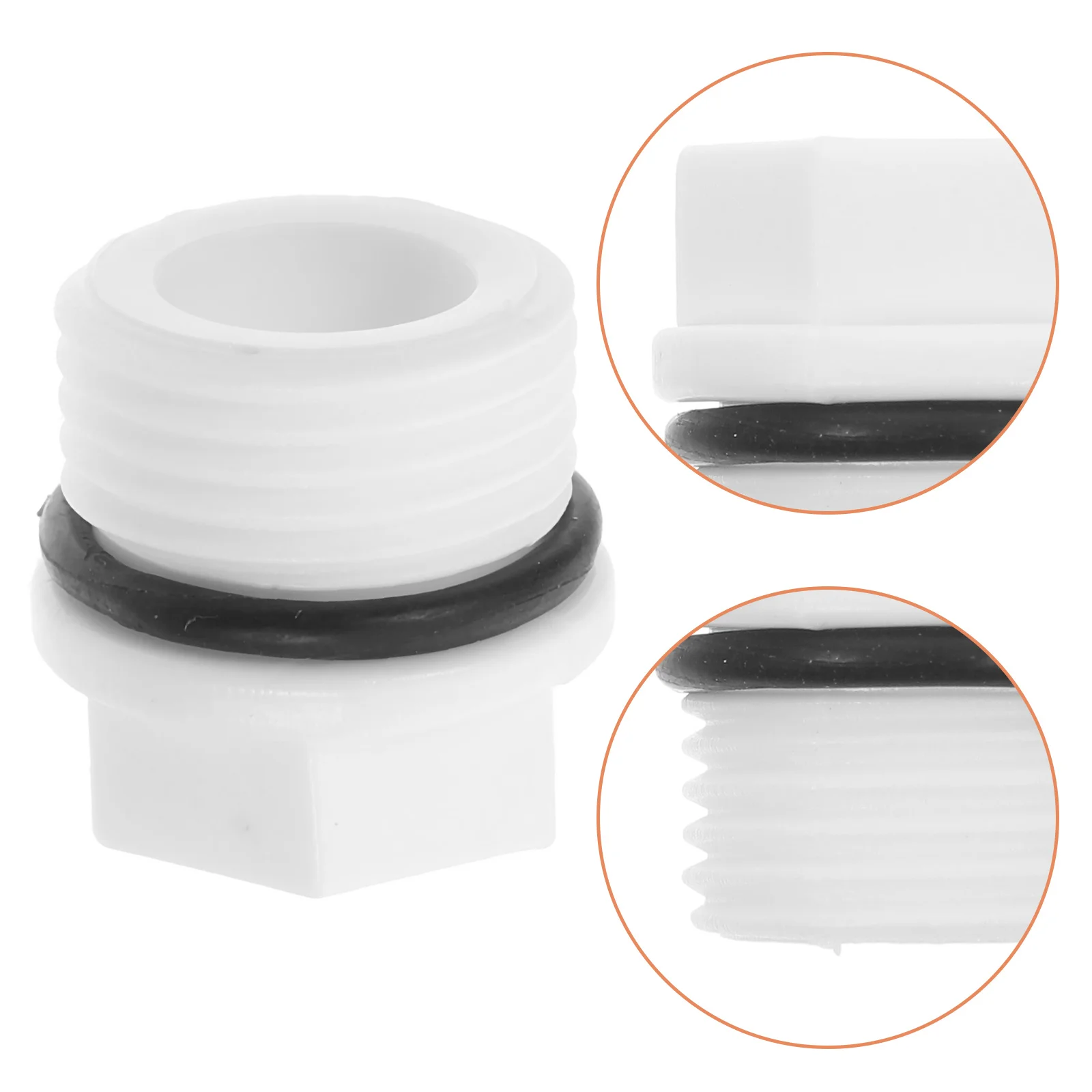 

5 Pcs PPR Fittings End Caps 1/2 Inch External Threads Water Pipes Garden Hose Connectors Sprinkler Plugs Nylon Caps Male Thread